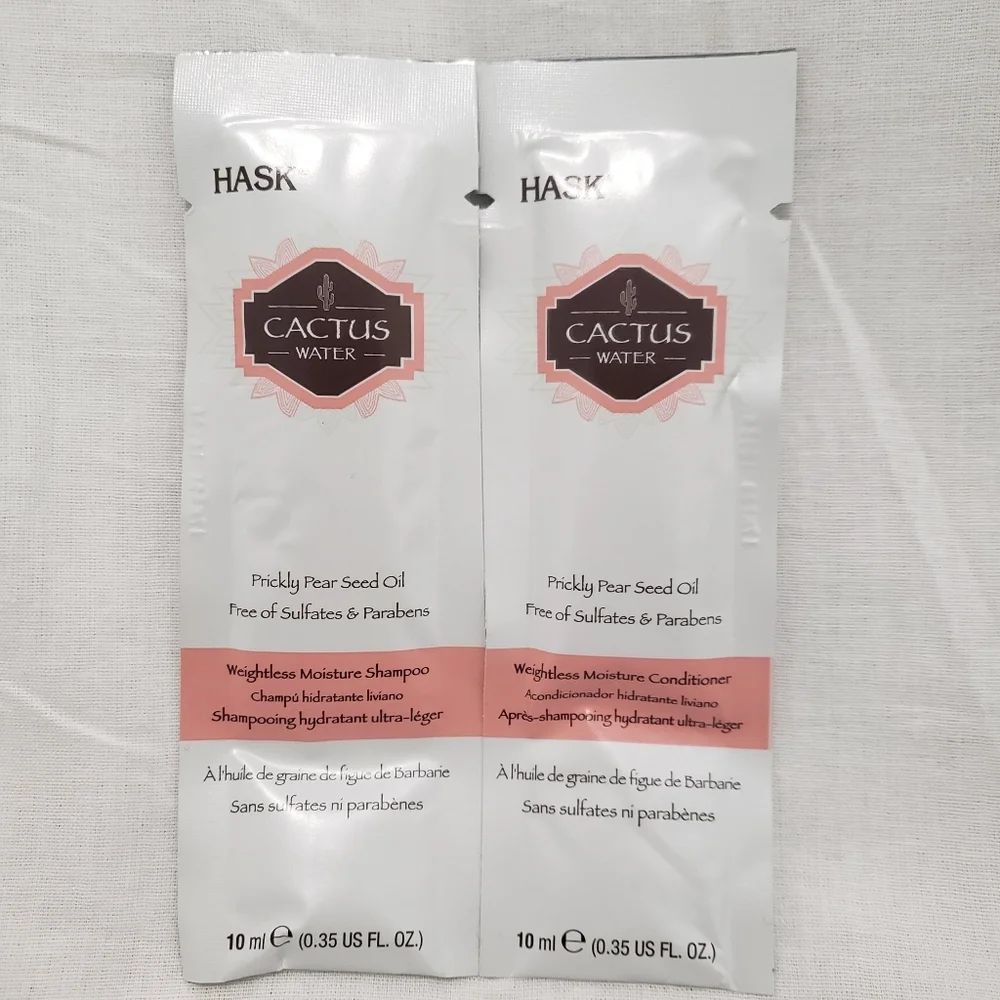 Hask CACTUS Water Weightless Moisture Shampoo And Conditioner Pack Of 25